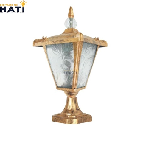 Đèn trụ cổng cao Engra màu vàng