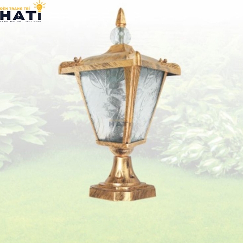 Đèn trụ cổng cao Engra màu vàng