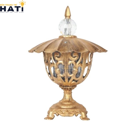 Đèn trụ cổng cao Lapis màu vàng