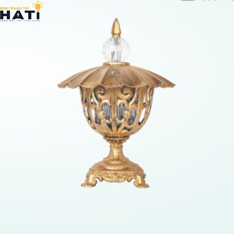 Đèn trụ cổng cao Lapis màu vàng