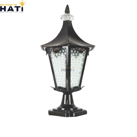 Đèn trụ cổng cao Maline màu đen