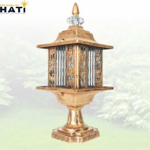 Đèn trụ cổng cao Rosite màu vàng