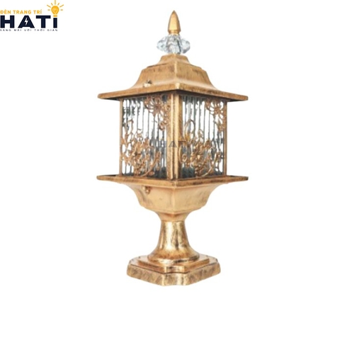 Đèn trụ cổng cao Tekti màu vàng