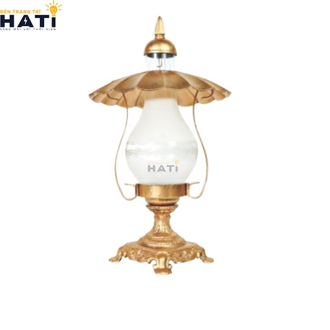 Đèn trụ cổng cao Tiara màu vàng