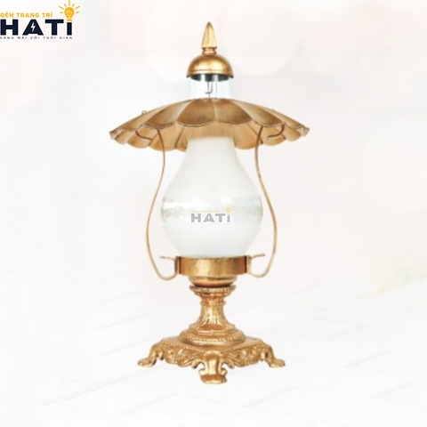 Đèn trụ cổng cao Tiara màu vàng