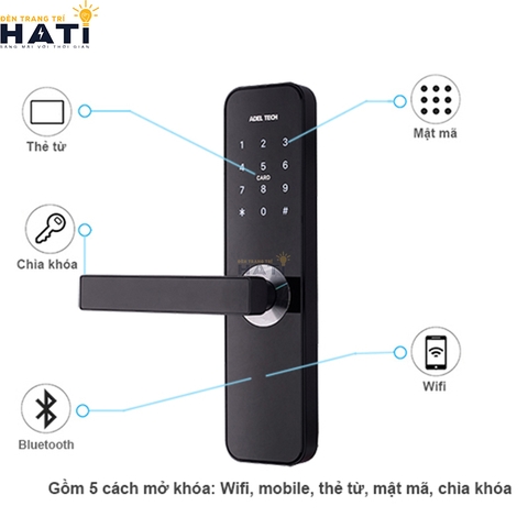 Khoá cửa điện tử Adel US12-LS4B