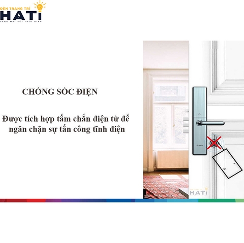 Khóa vân tay Bosch ID80 màu xanh nước biển