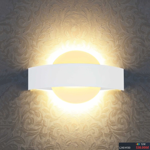 Đèn tường led tròn có sọc ngang ở giữa