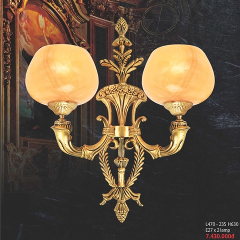 Đèn tường đồng đá cao cấp Denisa