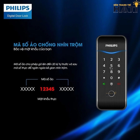 Khóa vân tay Philips cửa kính 5100-5