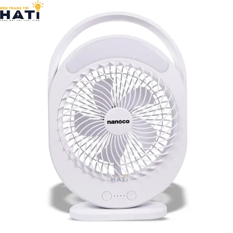 Quạt sạc Nanoco NRF6310W màu trắng