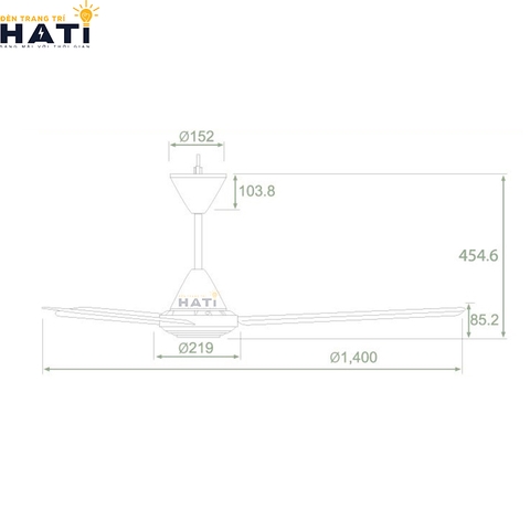 Quạt trần Panasonic  F-56NCL-S