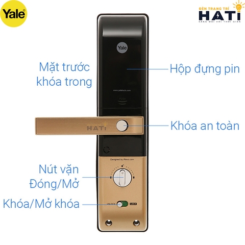 Khóa vân tay Yale YDM4109A màu vàng