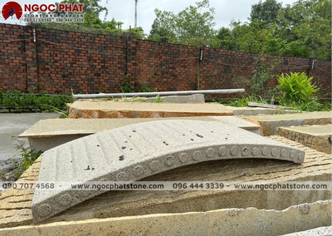 CẦU ĐÁ GRANITE - CẦU ĐÁ SÂN VƯỜN HỒ CÁ KOI CĐ05