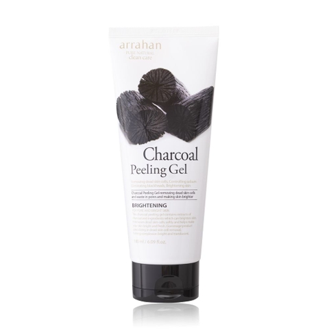 GEL TẨY TẾ BÀO CHẾT  ARRAHAN CHARCOAL  PEELING GEL 180ML