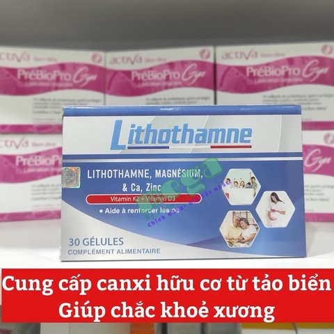 Viên Uống Canxi Hữu Cơ Từ Tảo Biển Lithothamne 30 Viên [Chính Hãng]