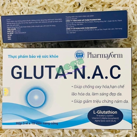 Viên Uống Gluta N.A.C Pharmaform 30 Viên [Chính Hãng]