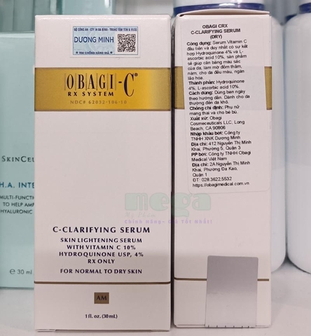 Obagi-C Rx C-Clarifying Serum Normal to Dry 30ml [Chính Hãng]