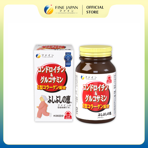 Viên uống sụn cá mập Chondroitin & Glucosamin FINE JAPAN hỗ trợ giảm đau nhức xương khớp lọ 545 viên (36 ngày)