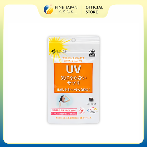 Viên uống chống nắng UV Care Plus FINE JAPAN hạn chế lão hóa da và giúp da sáng mịn gói 30 viên