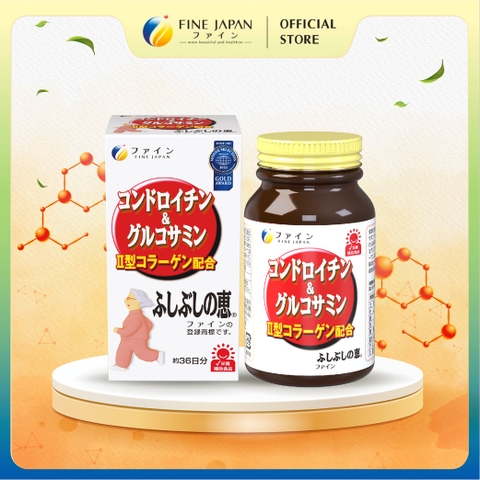 Viên uống sụn cá mập Chondroitin & Glucosamin FINE JAPAN hỗ trợ giảm đau nhức xương khớp lọ 545 viên (36 ngày)