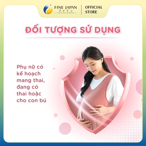 Vitamin tổng hợp cho bà bầu Prenatal FINE JAPAN bổ sung 12 Vitamin & 6 khoáng chất gói 90 Viên (30 ngày)