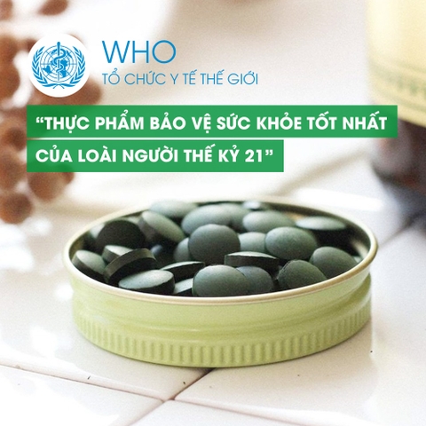 Tảo xoắn Spirulina Japan Algae Nhật Bản 2200 viên