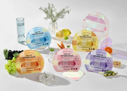 Mặt Nạ Dưỡng Sáng Da, Dưỡng Ẩm, Nâng Cơ, Làm Dịu Và Phục Hồi Da Banobagi Stem Cell Vitamin Mask