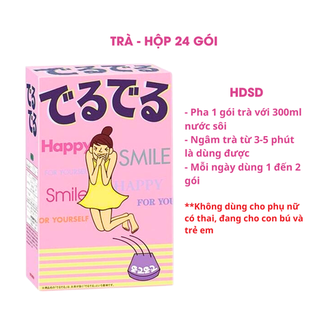 Trà hỗ trợ táo bón, hỗ trợ giảm cân Deru Deru Nhật Bản