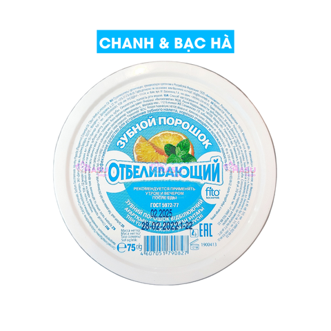 Bột Trắng Răng Artcolor Thơm Miệng Sạch Mảng Bám Hộp 75g Của Nga