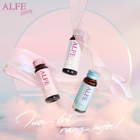 Collagen uống ALFE White Program hỗ trợ giảm nám và sạm da Hộp 10 chai x 50ml