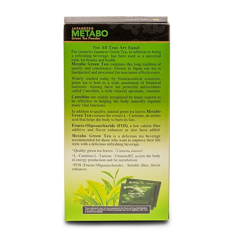 Trà Hỗ Trợ Giảm Cân Fine Japan Metabo Green Tea Nhật Bản (Hộp 30 Gói)