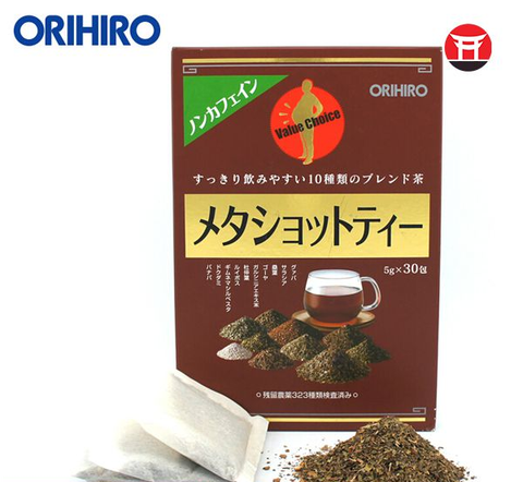 Trà Giảm Mỡ Bụng Meta Shot Tea Orihiro 30 Gói