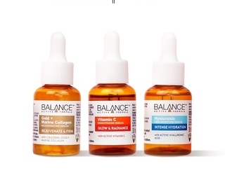 Bộ 03 serum sáng da, dưỡng ẩm và ngăn ngừa lão hóa Balance Active Skincare The Mighty Three (3x30ml)