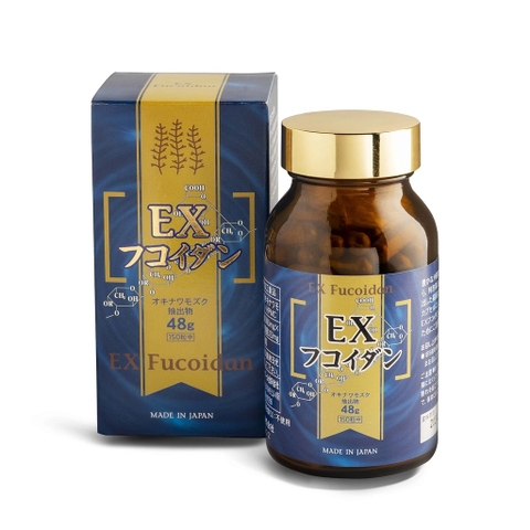 Viên uống Fucoidan xanh EX - hỗ trợ điều trị ung thư Kanehide Bio 323mg 150 viên (Nội địa Nhật Bản)
