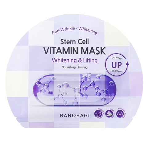 Mặt Nạ Dưỡng Sáng Da, Dưỡng Ẩm, Nâng Cơ, Làm Dịu Và Phục Hồi Da Banobagi Stem Cell Vitamin Mask