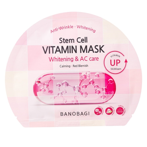 Mặt Nạ Dưỡng Sáng Da, Dưỡng Ẩm, Nâng Cơ, Làm Dịu Và Phục Hồi Da Banobagi Stem Cell Vitamin Mask