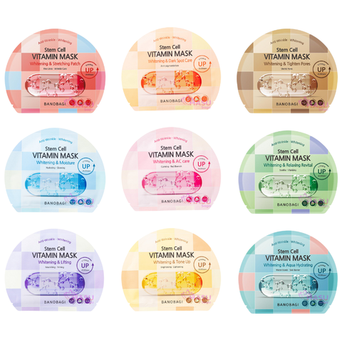 Mặt Nạ Dưỡng Sáng Da, Dưỡng Ẩm, Nâng Cơ, Làm Dịu Và Phục Hồi Da Banobagi Stem Cell Vitamin Mask
