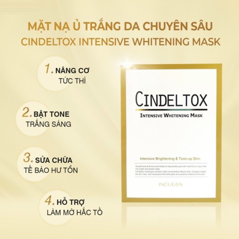 Mặt Nạ Ủ Trắng Chuyên Sâu Incugen Cindel Tox Intensive Whitening Mask Hàn Quốc