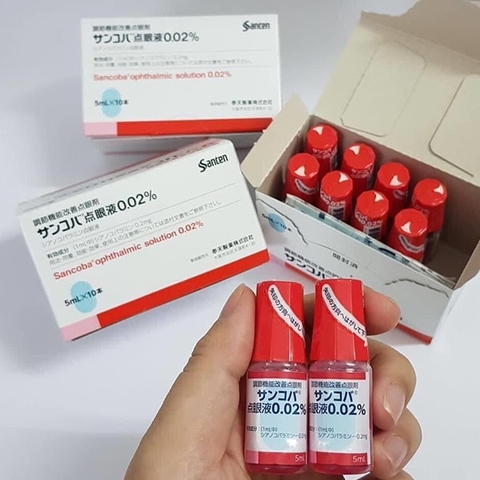 Combo 3 Nhỏ Mắt Sancoba Nhật Bản 5ml - Hỗ Trợ Thị Lực, Hạn Chế Tăng Độ Cận