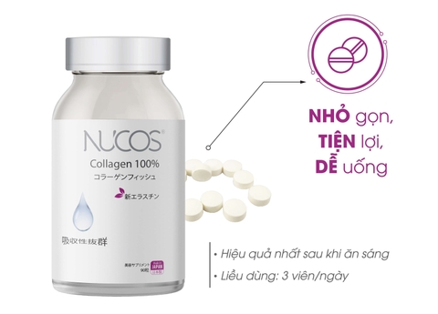 Viên Uống Collagen Chống Lão Hóa Cấp Ẩm Nucos Collagen 100% 90 Viên