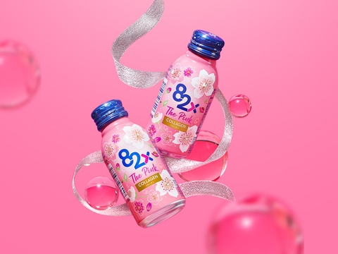 Nước Uống Đẹp Da 82X The Pink Collagen Hàm Lượng 1000mg Collagen 10 chai 100ml