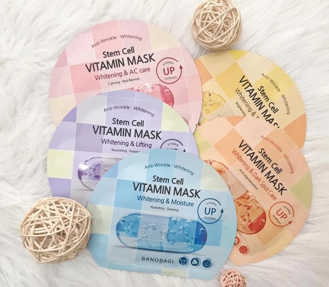 Mặt Nạ Dưỡng Sáng Da, Dưỡng Ẩm, Nâng Cơ, Làm Dịu Và Phục Hồi Da Banobagi Stem Cell Vitamin Mask