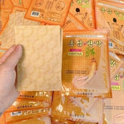 Cao Dán Hồng Sâm Himena Hàn Quốc - Miếng Giảm Đau Nhứt Xương Khớp