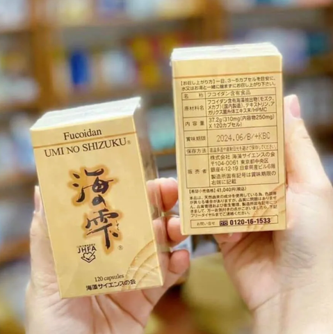 Viên Uống Hỗ Trợ Điều Trị Ung Thư Fucoidan Umi No Shizuku Nhật Bản 120 Viên - Nội Địa Nhật Bản