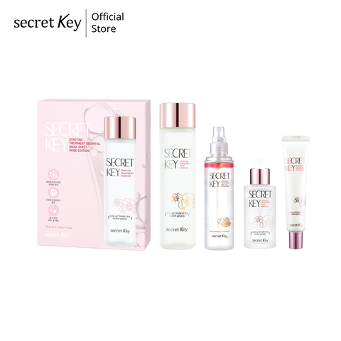 Combo tái tạo làn da tươi trẻ Starting Treatment Rose Edition