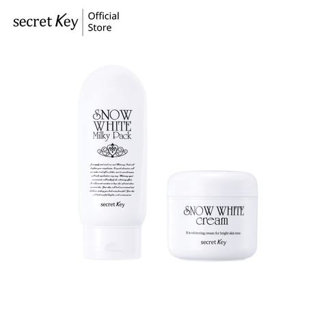 Bộ sản phẩm dưỡng trắng da mặt và body Secret Key Snow White