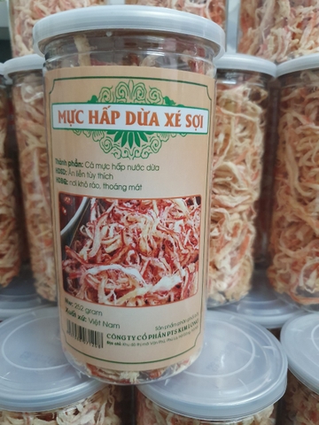 Mực Hấp Dừa Xé Sợi