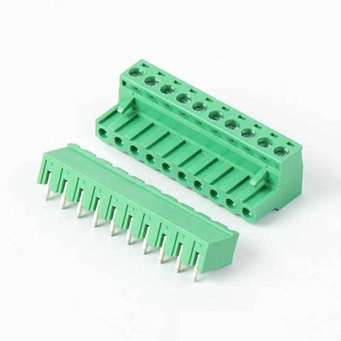 KF-5.08-10-R Terminal Block Plug-in hàn PCB 10 chân cong 5.08mm