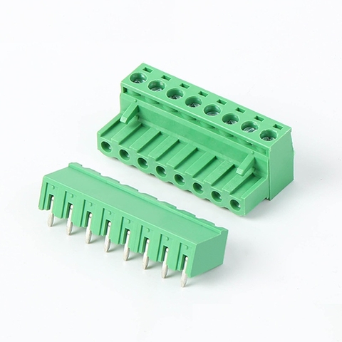 KF-5.08-8-R Terminal Block Plug-in hàn PCB 8 chân cong 5.08mm